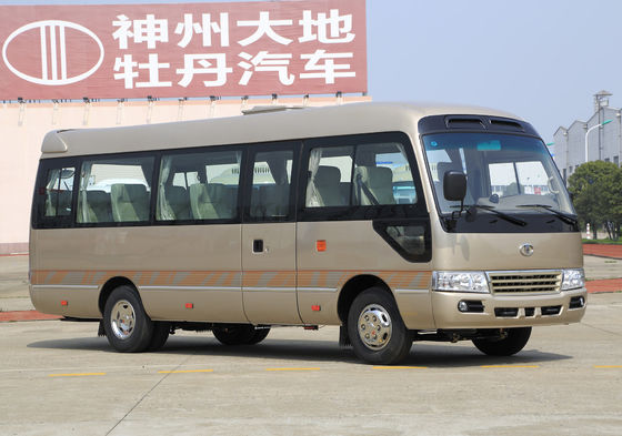 Cina Eco Eco Friendly Tourist Bus Mini Diesel Engine Konsumsi Bahan Bakar Rendah pemasok