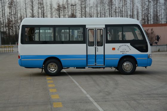 Cina MD6758 ISUZU Engine Passenger Coach Bus Leaf Spring 19 Seater Minibus pemasok