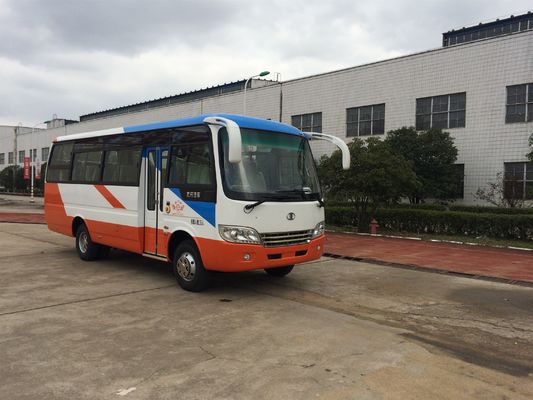 Cina Diesel Engine Star Minibus 30 Seater Passenger Coach Bus LHD Steering pemasok