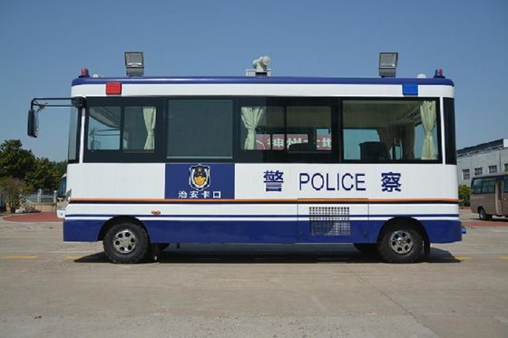Cina 25 Km / H Mobile Police Command Vehicles Service Station 3G Wireless Transmission pemasok