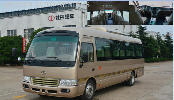 Cina 7.5 Meter Coaster Diesel Mini Bus, Bus Kota Kota 2982cc Perpindahan pemasok