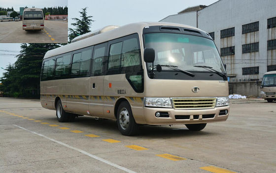Cina Double doors new design sightseeing Coaster Minibus tourist passenger vehicle pemasok