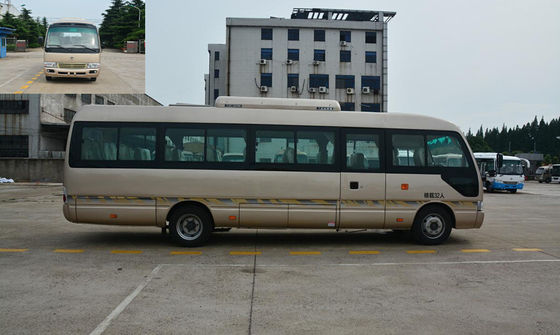 Cina China Luxury Coach Bus Coaster Minibus school vehicle In India pemasok