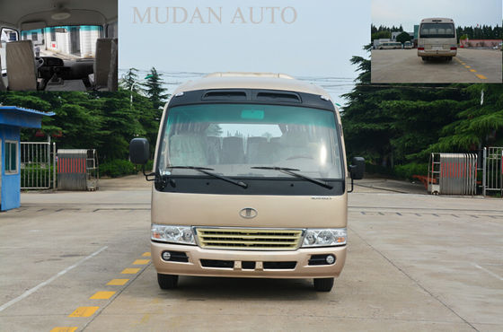 Cina Mudan Coaster Diesel / Bensin / Electric School Bus Kota 31 Kursi Kapasitas 2160 mm Lebar pemasok
