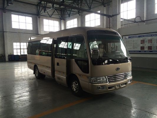 Cina Sunroof 145HP Power Star Minibus 30 Passenger Mini Bus With Sliding Side Window pemasok