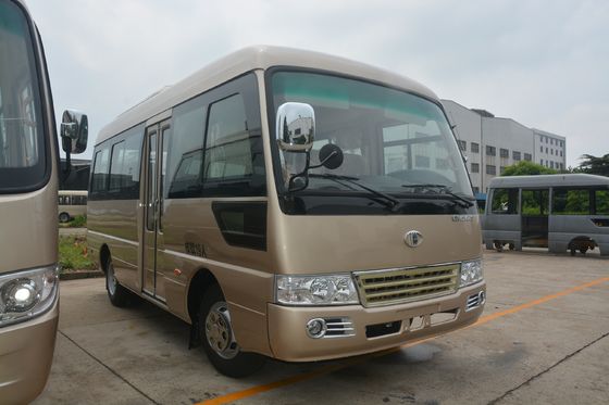Cina 6 M Length Rural Toyota Coaster Rosa Minibus 5500kg Weight Wheel Base 3300mm pemasok
