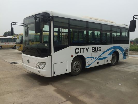 Cina Hybrid Urban Intra City Bus 70L Fuel Inner City Bus LHD Six Gearbox Safety pemasok
