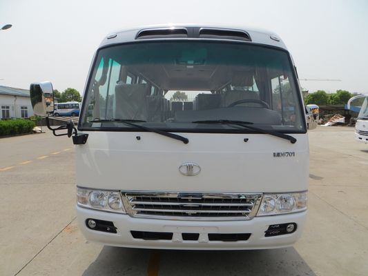 Cina Transportasi Umum 23 Seater Minibus 91 - 110 Km / H Coaster Travel Bus pemasok