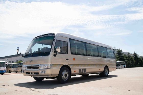 Cina Mesin Cummins Depan Toyota Costa Bus, 7.7M Toyota Minibus 31 Kapasitas Kursi pemasok