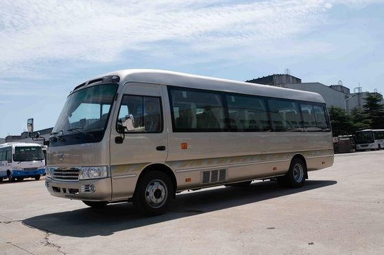 Cina Front Engine Coaster Minibus Sightseeing Vehicle Penumpang 410Nm / 1500rpm Torsi pemasok