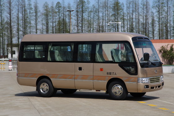 Cina Coaster Type Diesel 19 Seater Minibus Dengan Yuchai Engine YC4FA115-20 pemasok