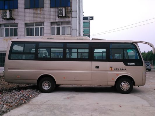 Cina Bus Perjalanan Bintang Diesel yang Aman Tahan Lama 30 Passenger Van Dengan Gearbox Manual pemasok