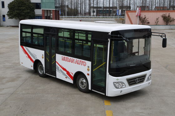 Cina G Tipe Intra City Bus 7.7 Meter Lantai Rendah Mesin Diesel Minibus YC4D140-45 pemasok