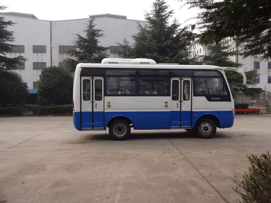 Cina 6.6 Meter Inter City Buses Public Transport Vehicle With Two Folding Passenger Door pemasok