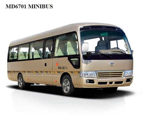 Cina Electric RHD Mini 19 Seater Bus , Mitsubishi Rosa Type Small Passenger Bus pemasok