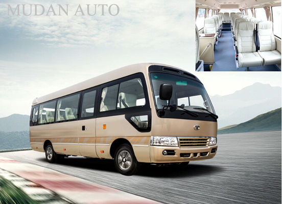 Cina 23 Seater Minibus Coaster Tipe JAC Sistem Pembakaran Front Bus Depan Kota pemasok