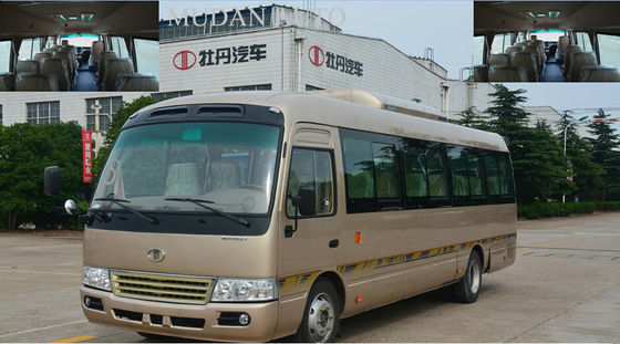 Cina Mudan Golden Star Minibus 30 Seater Sightseeing Tour Bus 2982cc Displacement pemasok