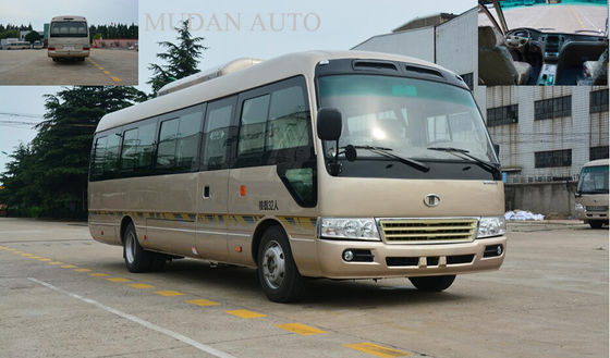 Cina Low Floor 10 Seat City Service Bus Coaster 6M Panjang Km / H 110 Dengan Perlengkapan Servis pemasok