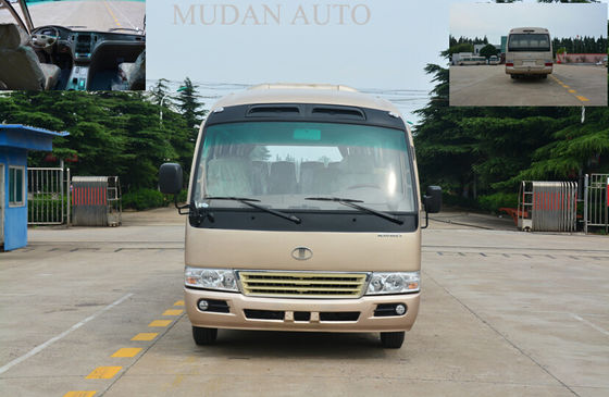 Cina Durable Toyota Coaster Minibus 24 Passenger Van Left Power Steering pemasok