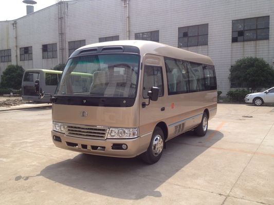 Cina Luxury 19 Seater Minibus / Diesel 6m  Length Coaster Bus 4.3T Rear Axle , 15-24 Seats pemasok
