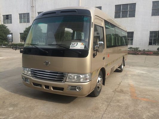 Cina Luxury Coaster Mini Bus / Diesel Coaster Vehicle Auto With ISUZU Engine JAC Chassis pemasok