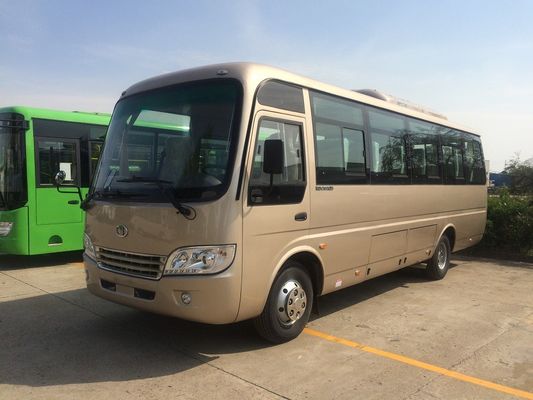 Cina Diesel Right Hand Drive Star Minibus 2x1 Seat Arrangement Coaster Mini City Bus pemasok