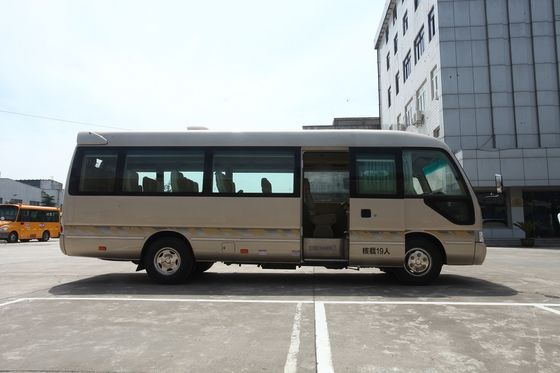 Cina Environmental Low Fuel Coaster Minibus Consumption High Roof Long Wheelbase pemasok
