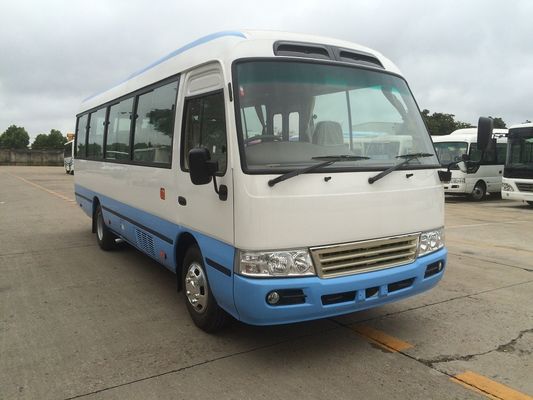 Cina Merampingkan Desain Classic Coaster Minibus Peru Gaya LHD Mini 30 Seater Bus Mitsubishi pemasok