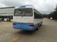 Environmental Low Fuel Coaster Minibus New Luxury Tour Shuttle Bus Dengan Mesin Bensin pemasok