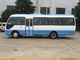 Environmental Low Fuel Coaster Minibus New Luxury Tour Shuttle Bus Dengan Mesin Bensin pemasok